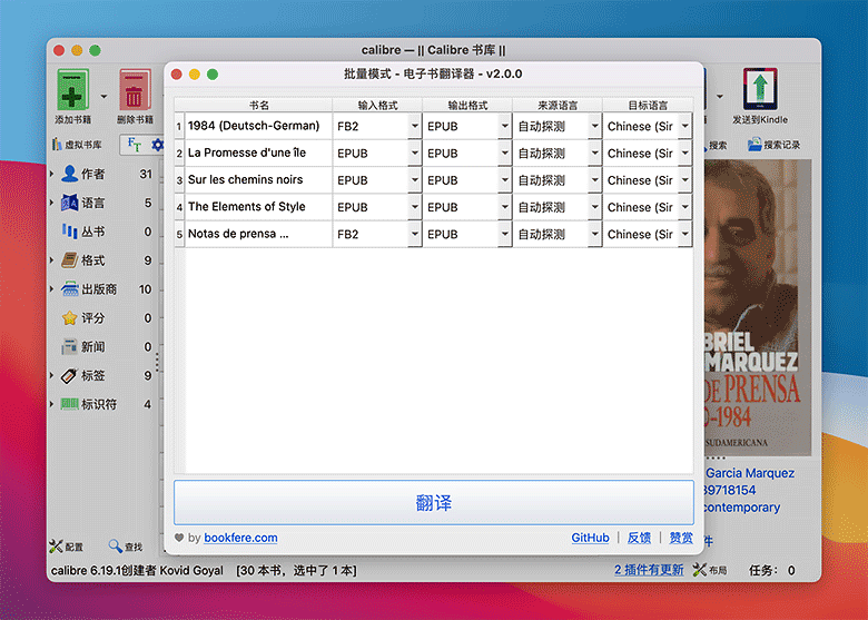Ebook Translator 批量模式