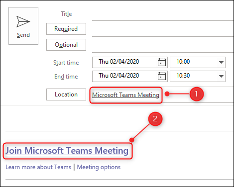 A Teams meeting request.