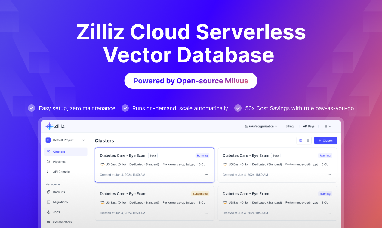 Zilliz Cloud Serverless