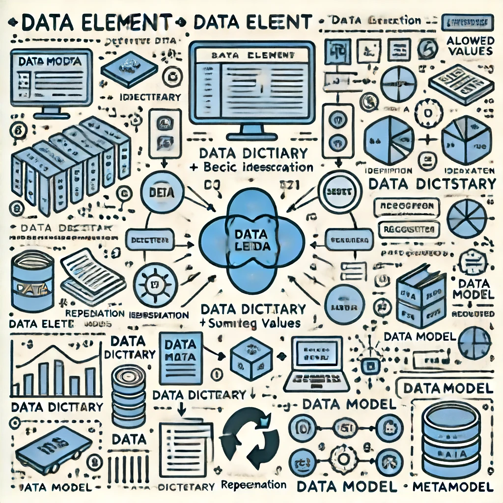元数据、数据元、数据字典、数据模型及元模型的区别详解