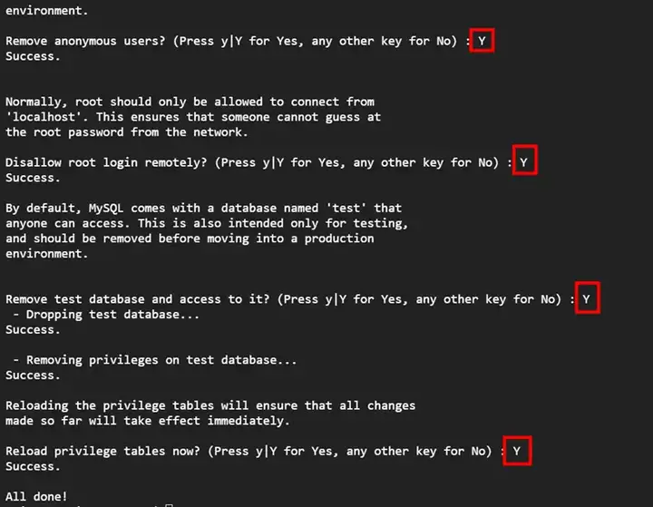 Secure-MySQL-Server-Installation-RHEL9