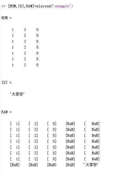 matlab 打开excel命令,Matlab读取excel文件里数据的操作方法-CSDN博客
