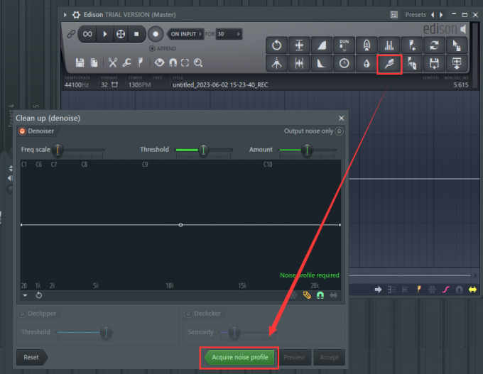 Perform preliminary noise reduction