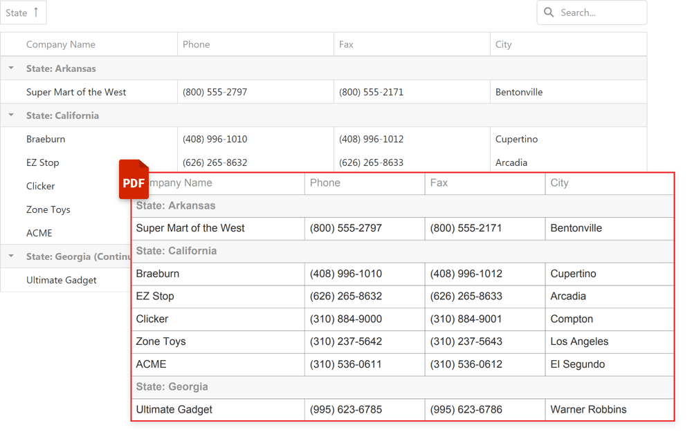 DevExpress ASP.NET Core v21.1新版亮点：增强PDF导出功能