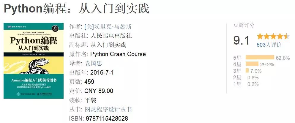 学习Python必备的8本书「建议收藏」