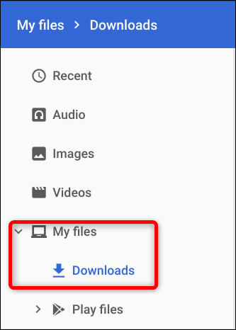 Navigate to My Files > Downloads to find all your recorded videos