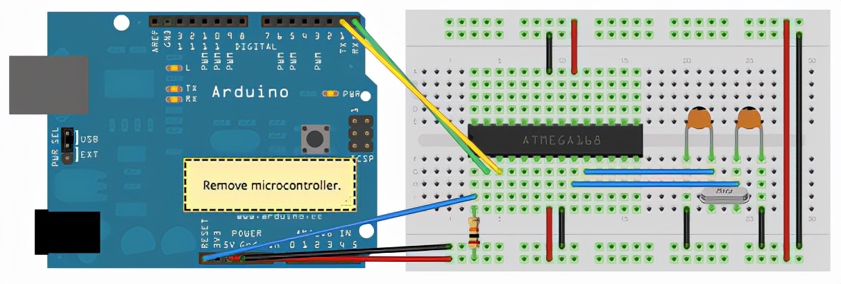 Program a brand new ATmega328P with Arduino