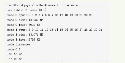 NUMA技术以及numactl命令_numactl --hardware-CSDN博客