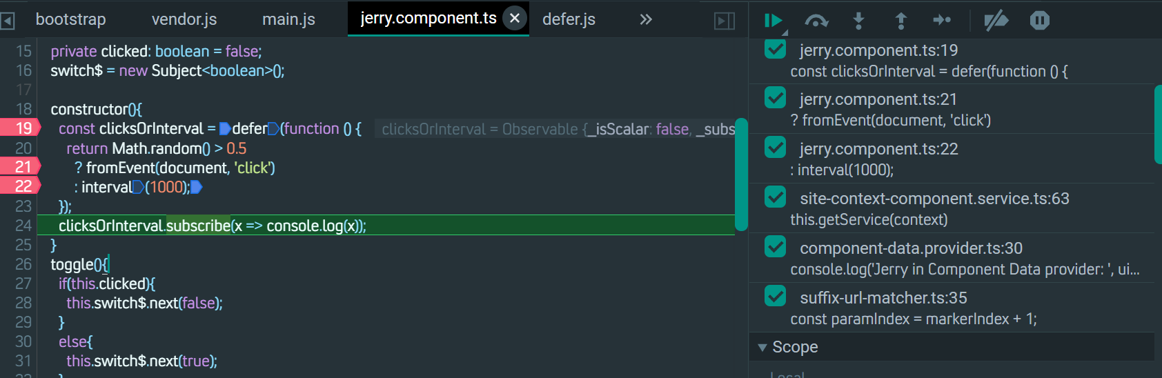 javascript Triggered from a practical example, understand what is the