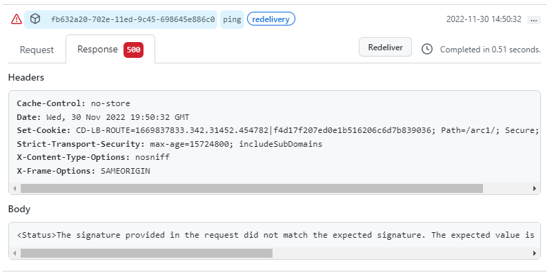 Webhook端口中的自定义签名身份认证