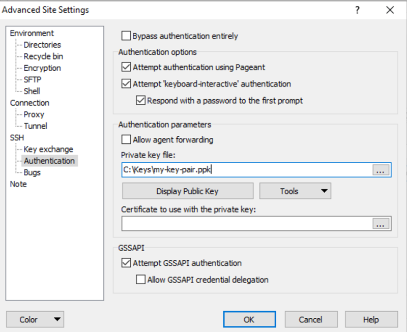 WinSCP Advanced 屏幕