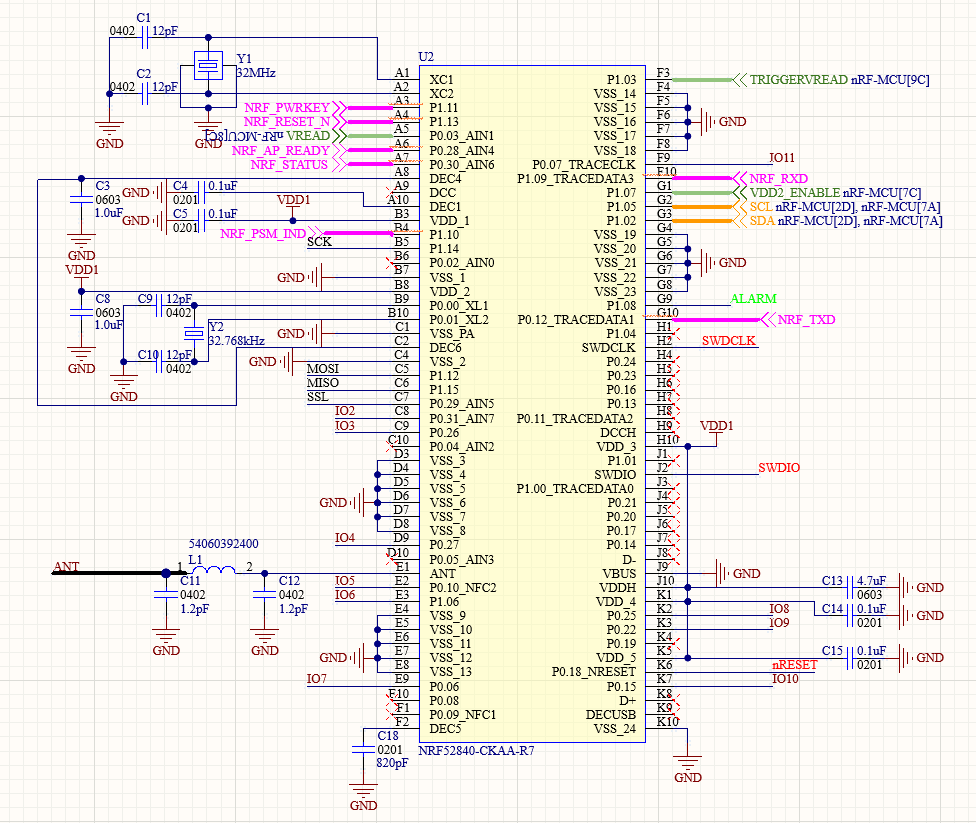 nRF52840 原理图