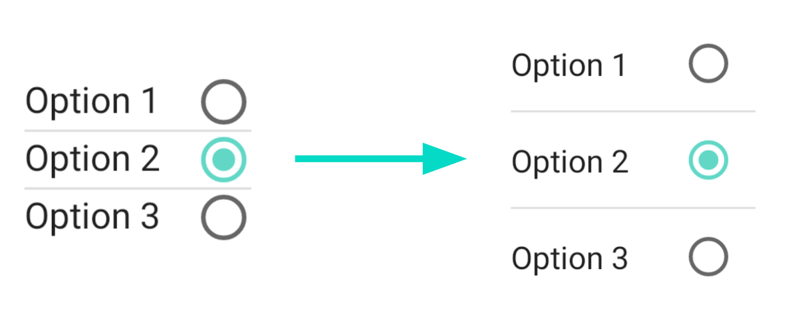  RadioButton Ŀ : Compose 1.0，: Compose 1.1