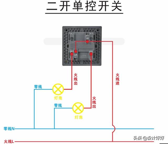 两根硬铜线并线接插座装修开关插座如何接线自己安装不用愁开关篇