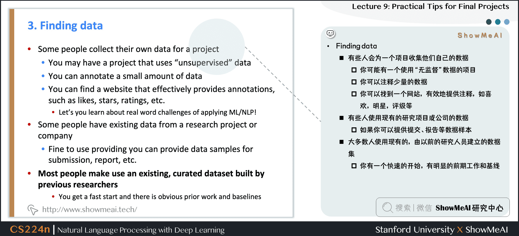 Finding data