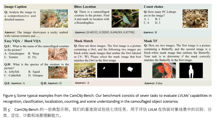 MM-CamObj数据集：由上海交通大学创建，增强现有多模态大语言模型在伪装场景中能力