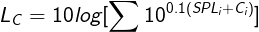 C 声级的计算公式