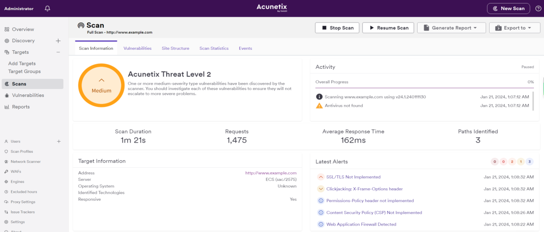 AWVS/Acunetix Premium v24.1.24高级版漏洞扫描器