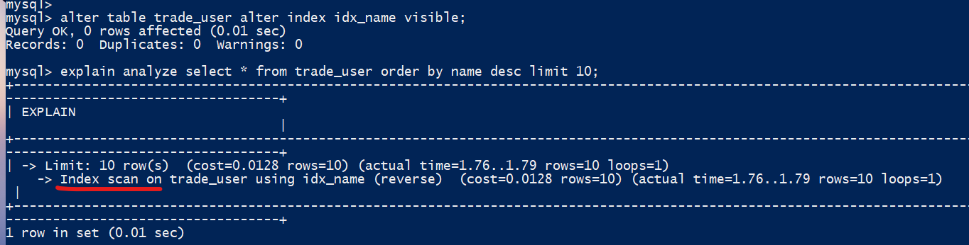 MySQL 排序的那些事儿