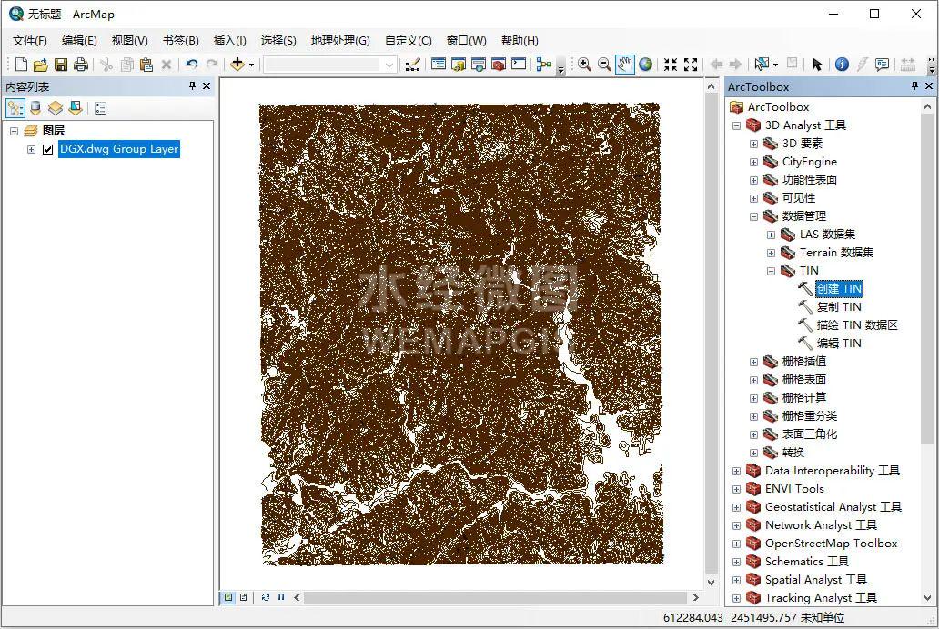 如何使用ArcGIS生成TIN（附实验数据）_gis等高线创建tinCSDN博客