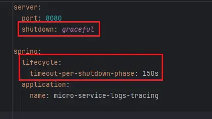 graceful shutdown config