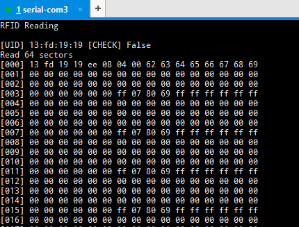 STM32F401CCU6与MFRC522接线及读取示例