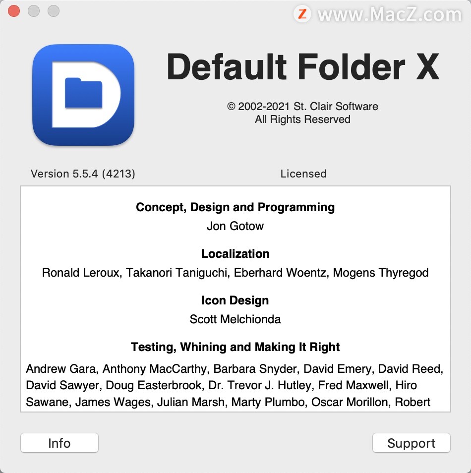 default folder x mac