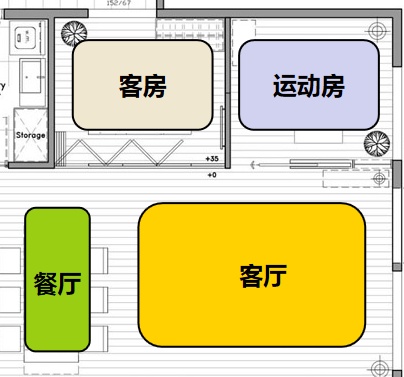 房间平面图100㎡细分成13个区域别人家的房间规划细致到我想象力枯竭