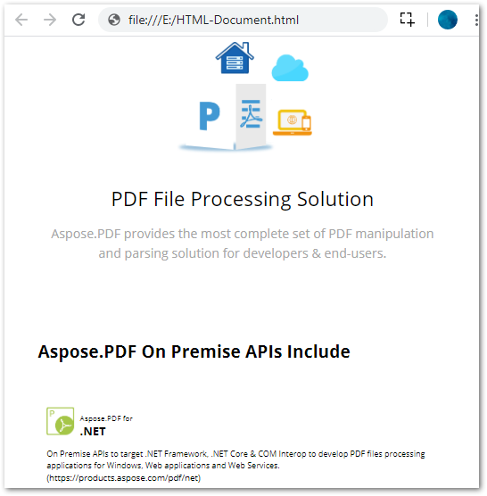 PDF处理控件Aspose.PDF功能演示：在Android中以编程方式将HTML转换为PDF