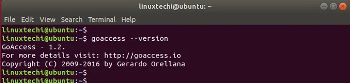 goaccess-バージョンチェック-linux