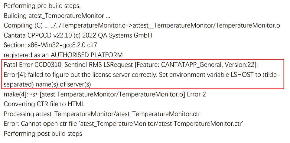 【QA-SYSTEMS】CANTATA-<span style='color:red;'>解决</span><span style='color:red;'>Jenkins</span>中build Cantata<span style='color:red;'>报</span>错