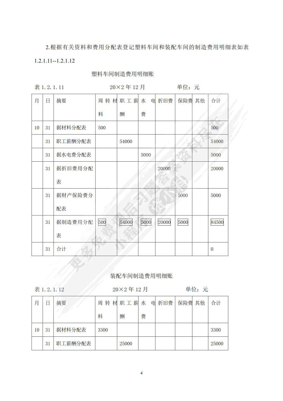 成本会计案例与实训（第七版）