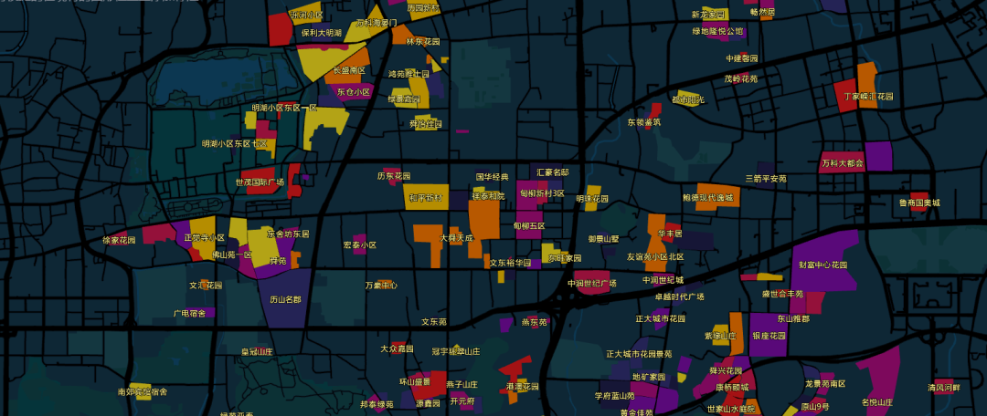 大厂在做的WebGIS可视化开发效果——高德地图