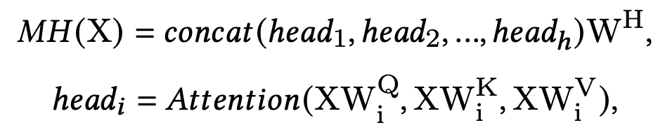 multi-head self-attention