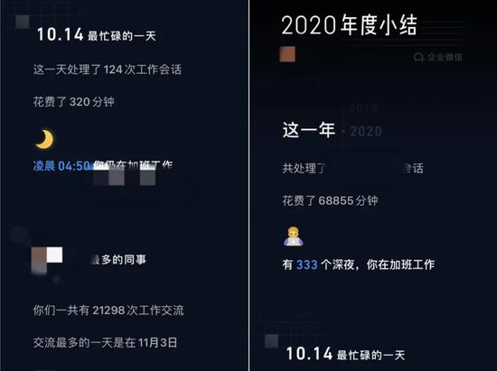 A year-end summary on WeChat of a “worker” company