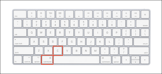 How to copy on Mac using keyboard shortcut