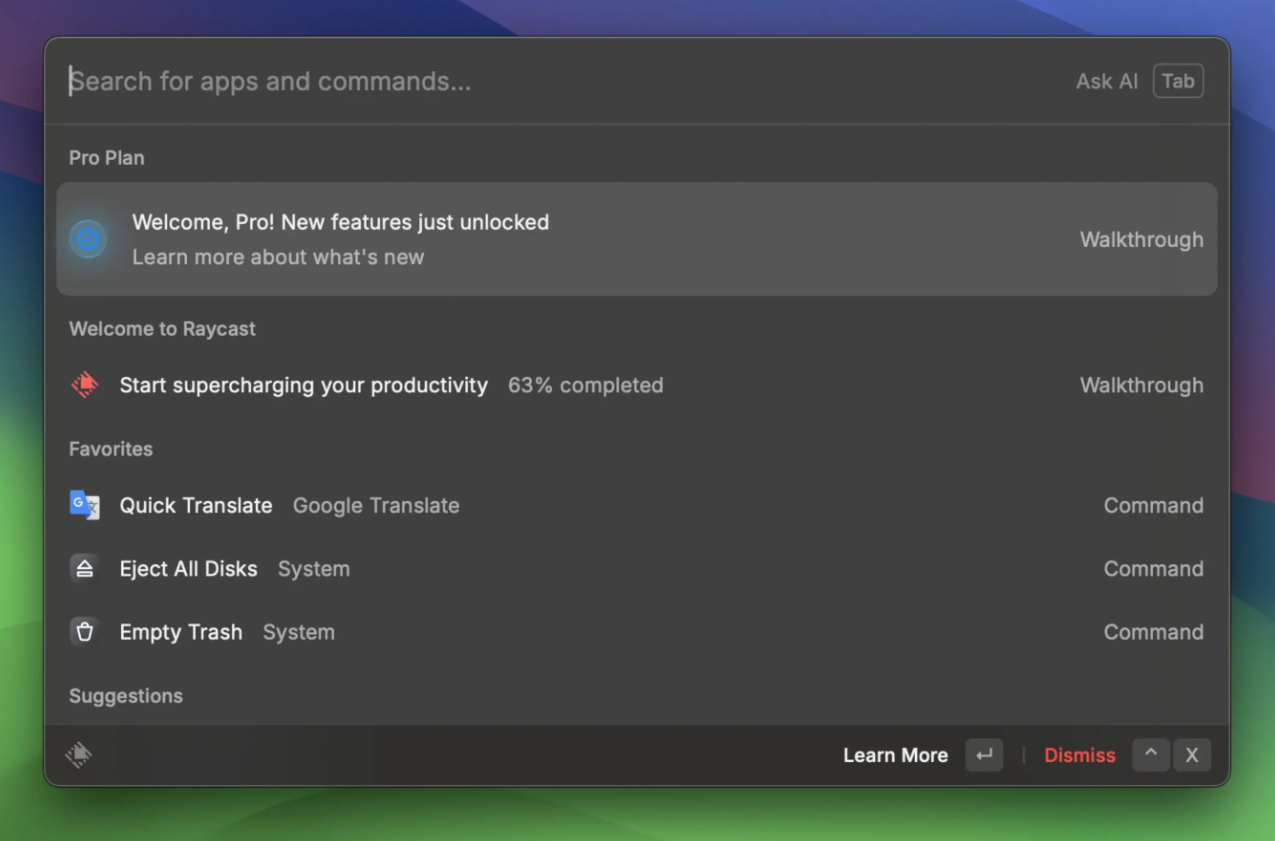 Raycast Pro for Mac v1.68.1 快捷启动器 免激活下载-1