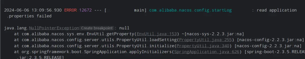 JeecgBoot/<span style='color:red;'>SpringBoot</span>升级<span style='color:red;'>Nacos</span>(2.0.4到2.2.3)启动<span style='color:red;'>报</span><span style='color:red;'>错</span>