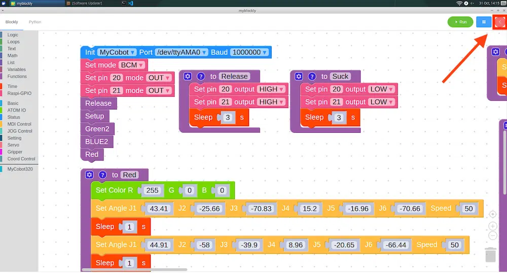 使用 Python 和可视化编程控制树莓派机械臂myCobot_树莓派控制机械臂抓取_m0_62456998的博客-CSDN博客