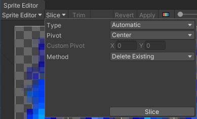 Unity はスプライト シートを自動的にスライスします