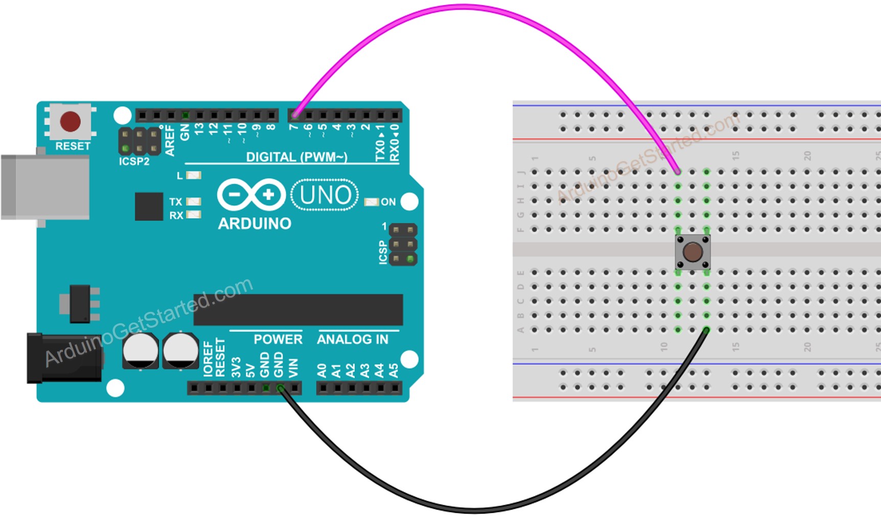 Arduino - 按钮 - 长按短按