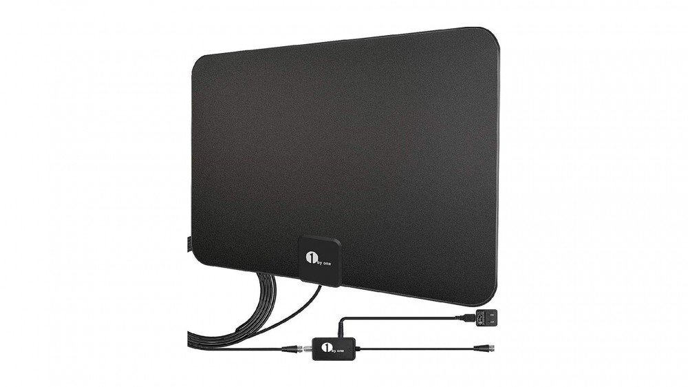 A photo of the 1 By One indoor digital antenna.