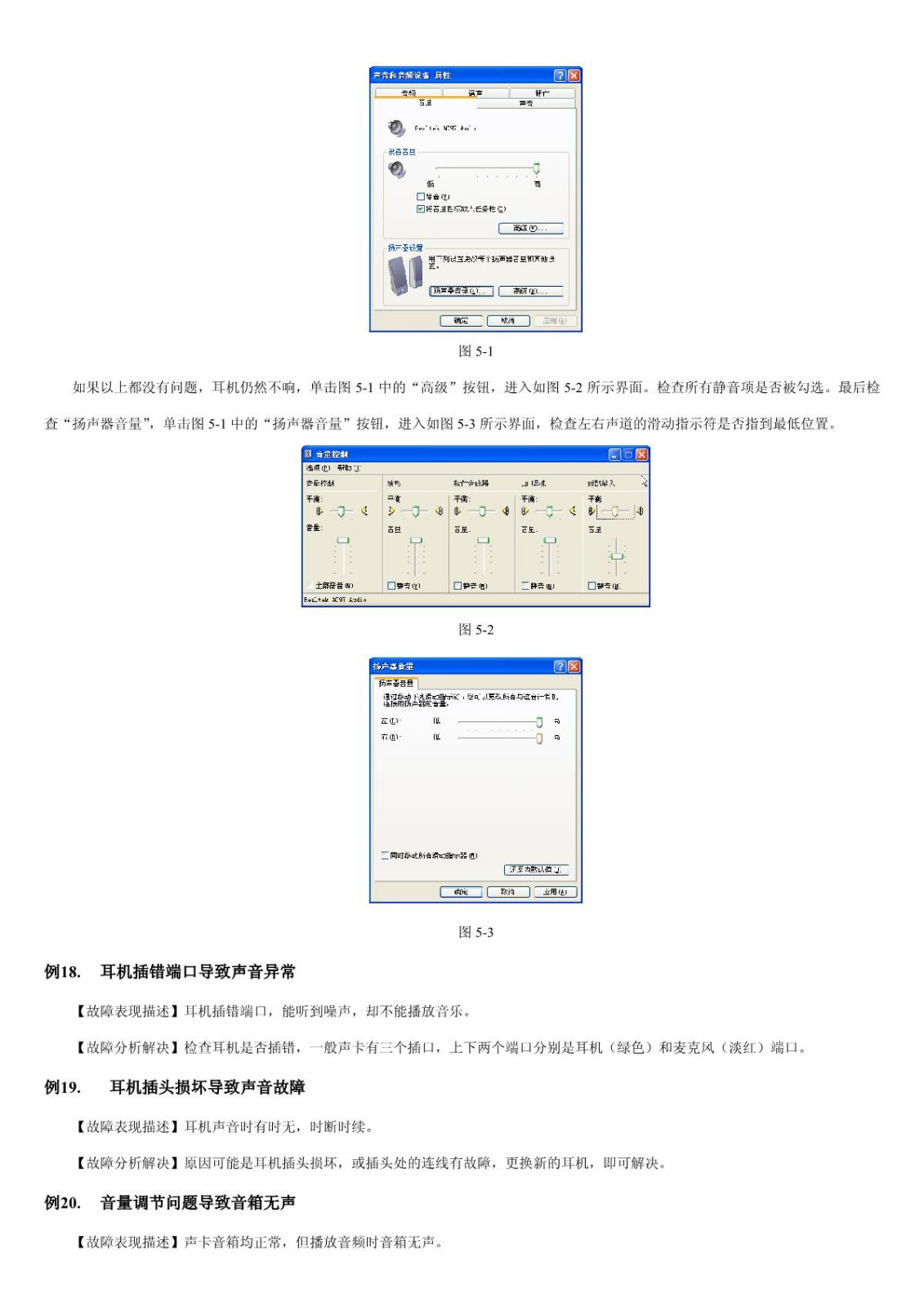 【电脑故障排查】第5章 声卡与音箱和耳麦故障