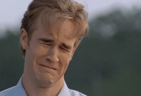 Dawson crying from Dawson’s Creek