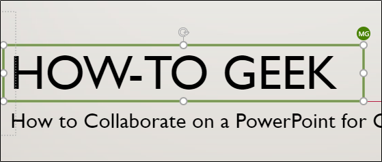 a slide with an "mg" thumbnail next to it, indicating