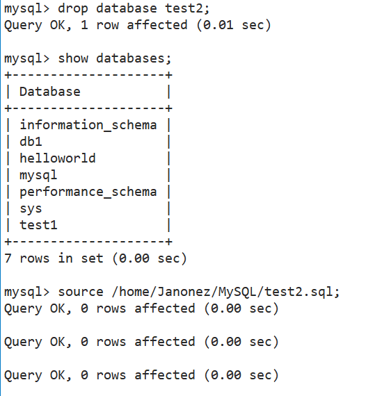 MySQL库的操作