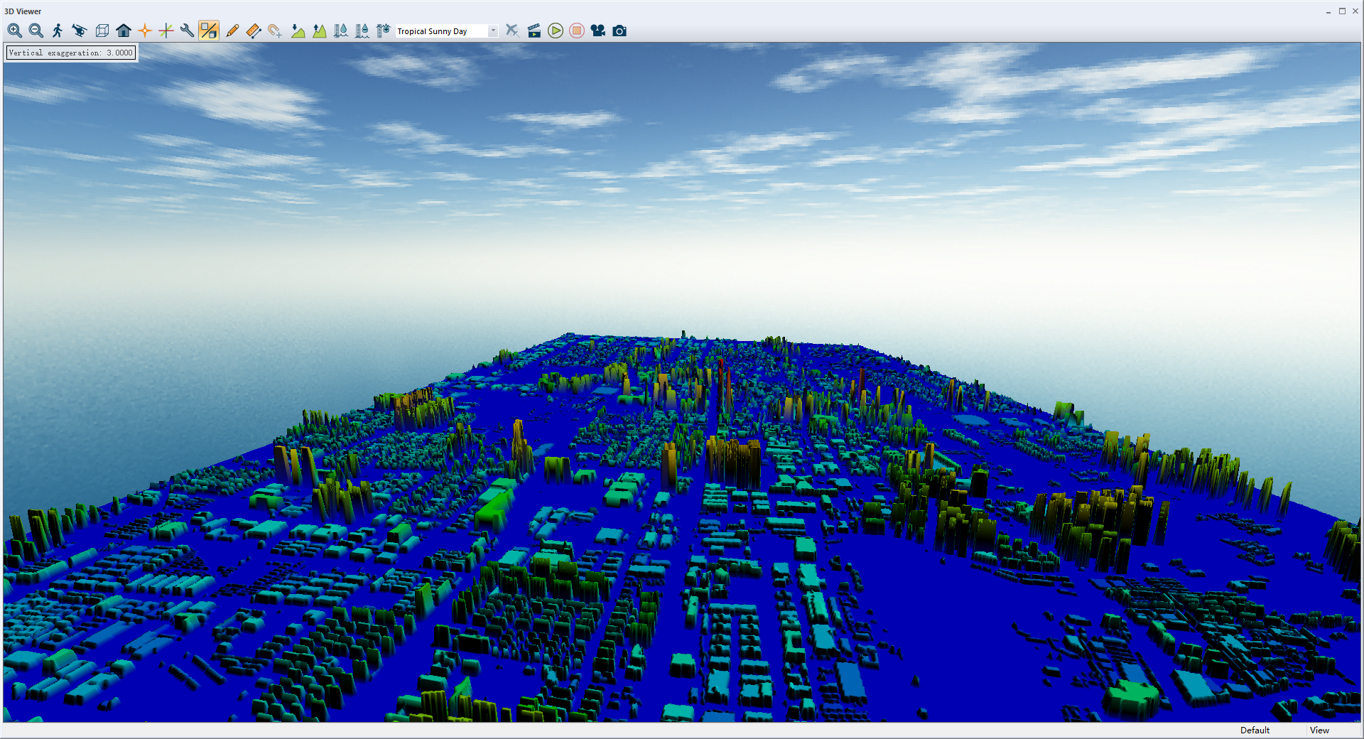 globalmapper20生成一个自定义范围高度的tif地形
