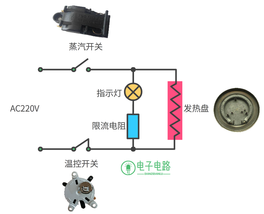 电热水壶开关原理图图片