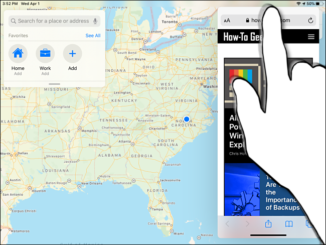 Transitioning from Slide Over to Split View on iPad