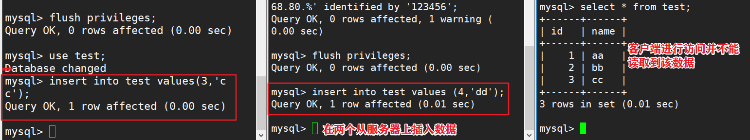 mysql的主从复制与读写分离